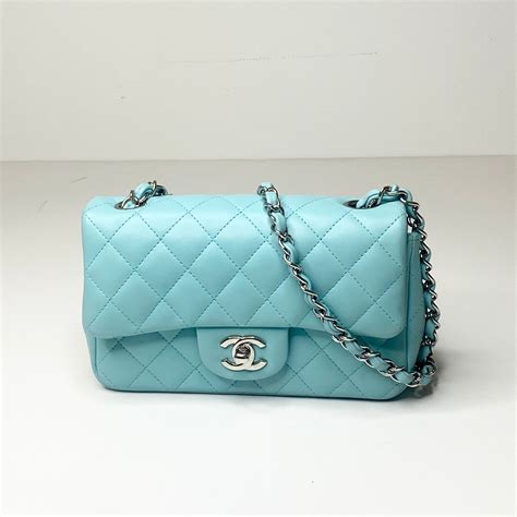 blue chanel purse|tiffany blue chanel bag.